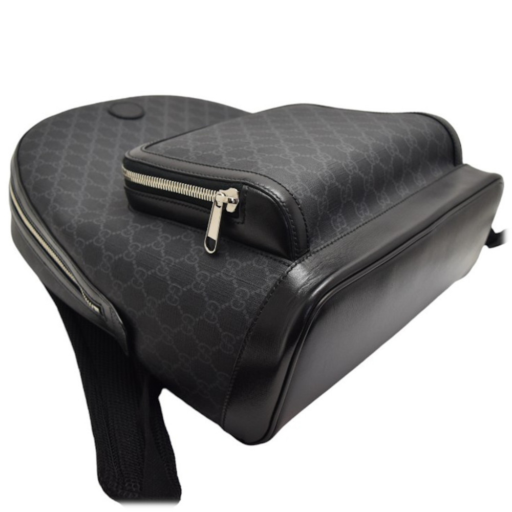 Gucci Backpack Gg Supreme Interlocking Leather Bl… - image 6